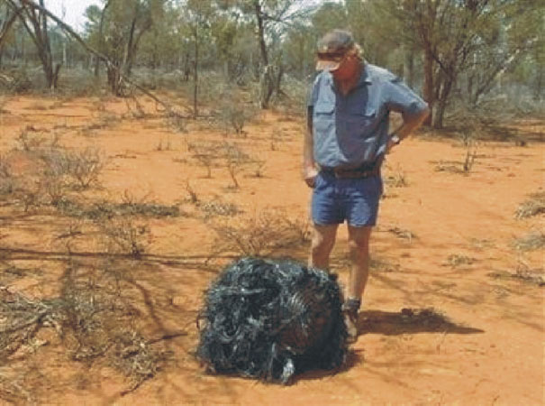 Débris de fusée trouvé en Australie
